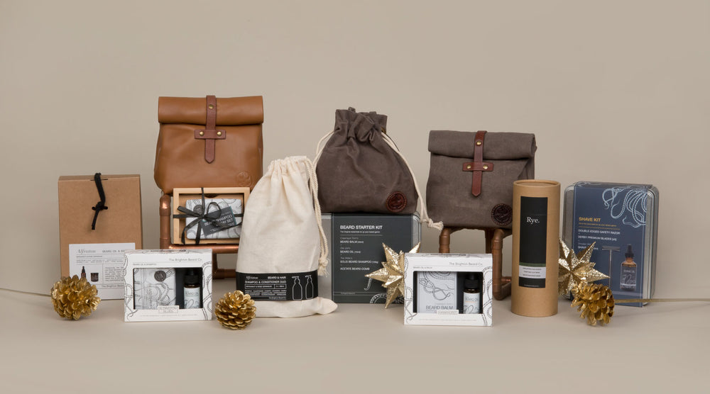 mens gift sets, gifts for him, beard care, mens skincare 