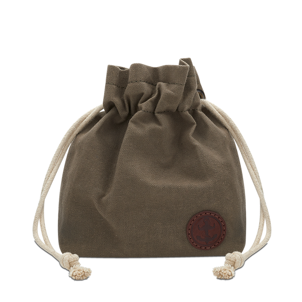 Waxed Canvas Duffle Pouch, Mens washbag