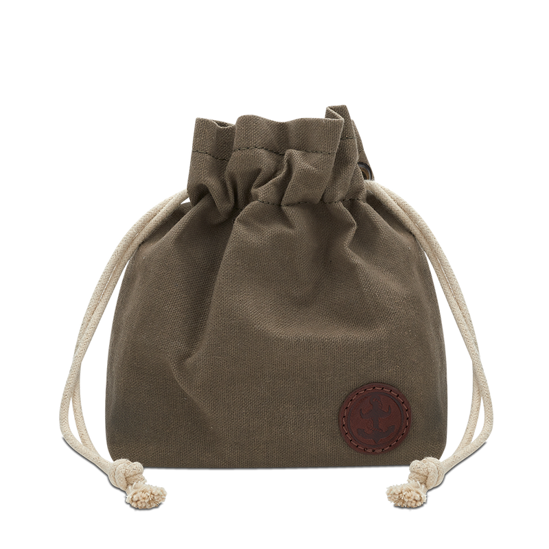 Waxed Canvas Duffle Pouch, Mens washbag