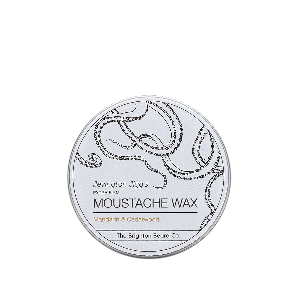 CRDB70%マウイワウイ×マンダリンクッシュ Jevington Jigg's Extra Firm Moustache Wax | The Brighton Beard Co.